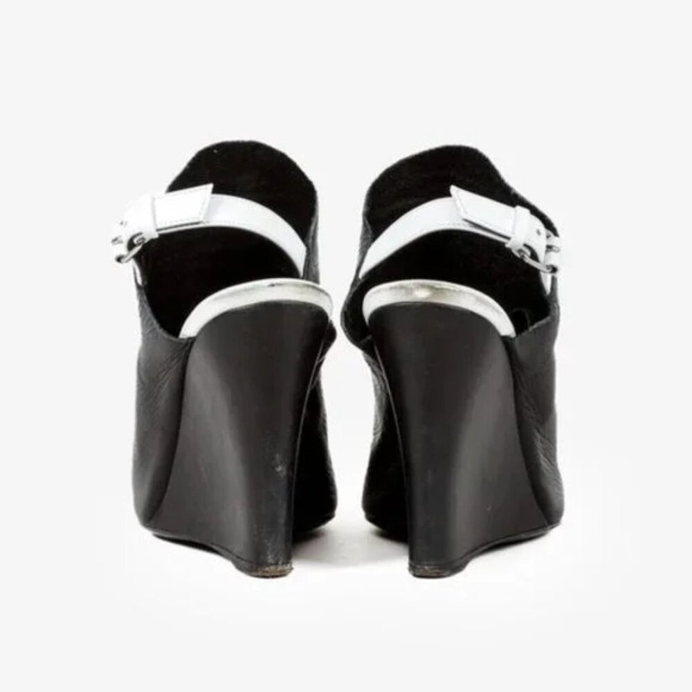 Balenciaga Veau Papier Wedge Sandal - Picture 3 of 10
